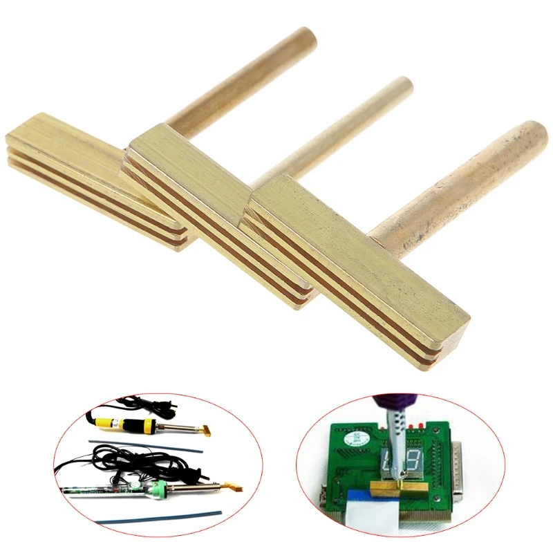 

3 Pcs 30W 40W 60W T Soldering Iron Tips with Free Hot Press For LCD Screen Cable Repair