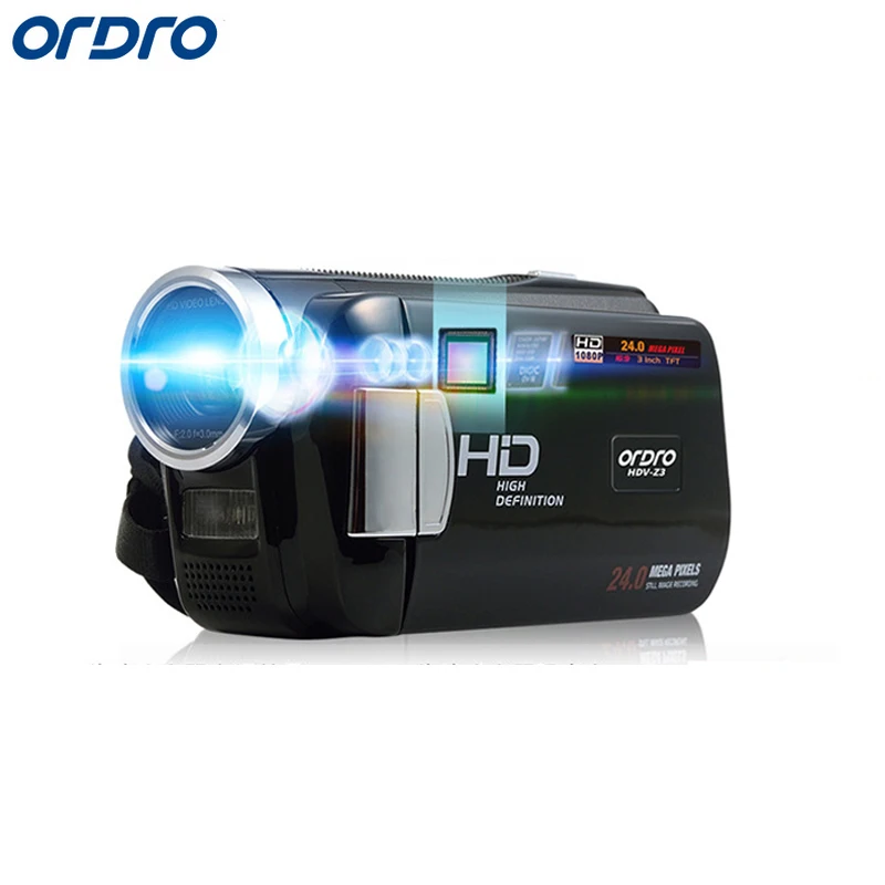 Ordro Portable Digital Video Camera HDV-Z3 1080P FHD 24.0MP 16X Zoom Camcorder with 3.0 Inches LCD Screen HDMI Output |