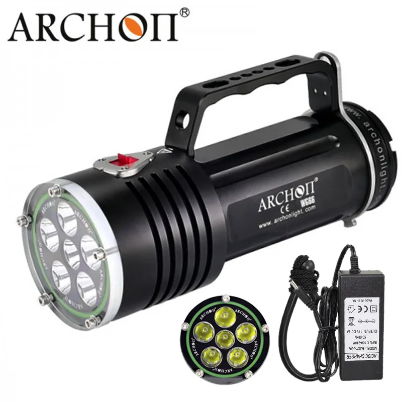 Карманный фонарик для дайвинга ARCHON DG60 WG66 6 * L2 U2 светодиодный подводный