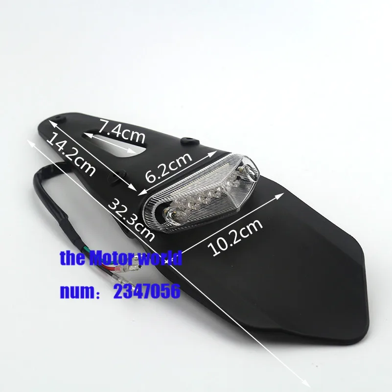 

Motorcycle Front Plastic Cover Fenders Mudguards For HONDA CRF250 CR250F CRF 250 with LED lamp CRF70 style