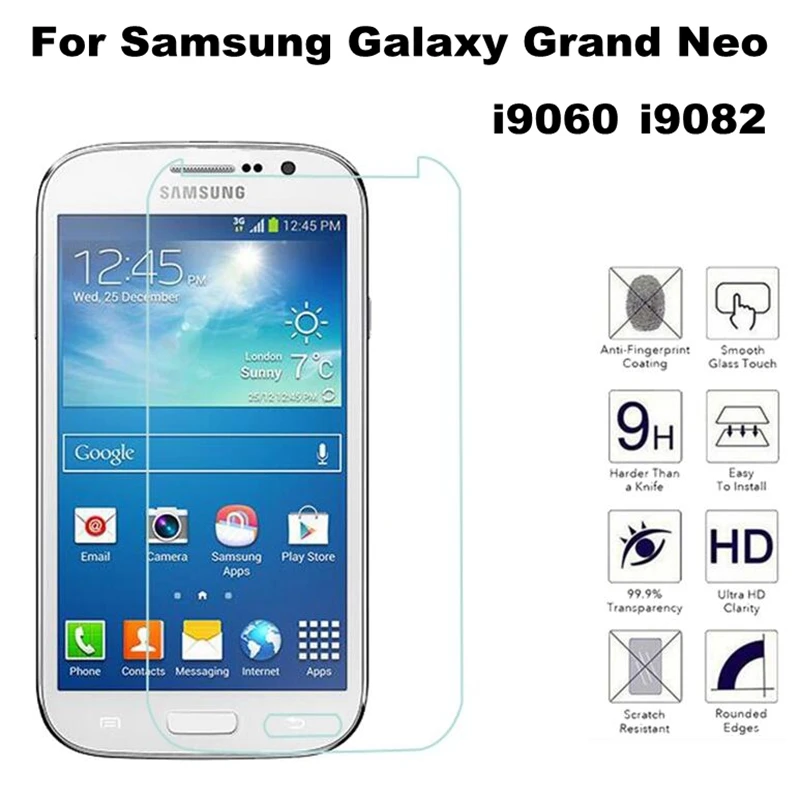 

9H HD Tempered Glass For Samsung Galaxy Grand Duos i9082 i9080 GT-i9082 Neo i9060 i9062 Plus i9060i Screen Protector Film Case