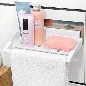 

DINIWELL Home Bathroom Storage Holders Unique Durable Soap Towels Racks For Kitchen Travel Cosmetic Bath Soap Towel Organizer