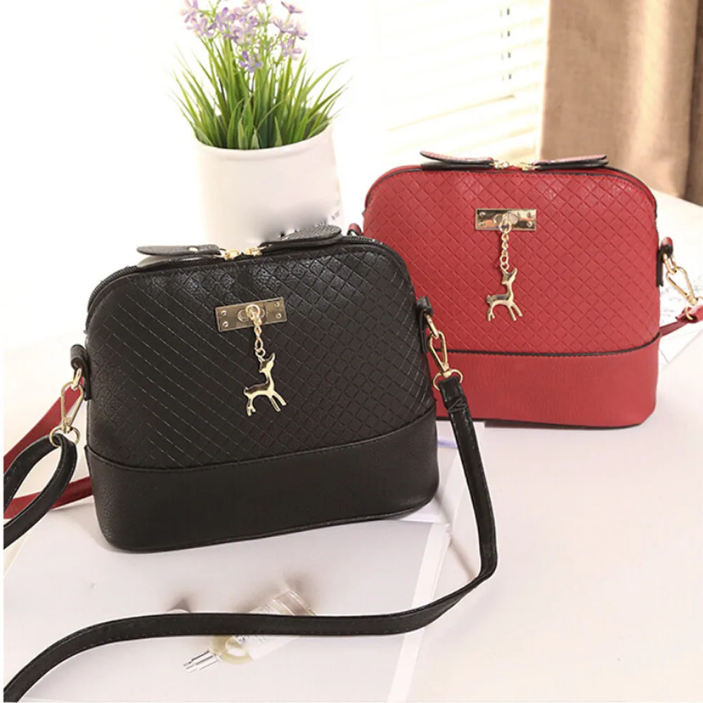 

Women Messenger Bags Fashion Mini Bag With Deer Toy Shell Shape Bag Women Shoulder Bags handbag bolsa feminina S
