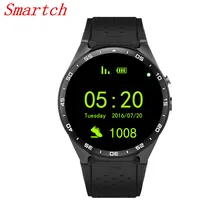 Smartch Wearable Devices KW88 smart watch For iPhone/Android 5.1 For xiaomi Quad-core 2.0MP camera 3G WIFI Smartwatch Heart Rate