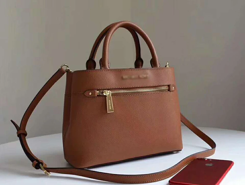 

Cross grain cowhide material new ladies handbag simple and generous 27*10*19cm