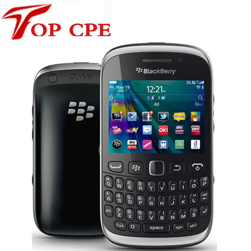 

Unlocked BlackBerry Curve 9320 Original GPS WIFI GSM 3G Refurbished Phone QWERTY Keyboard WIFI 3.2MP Mobile Phone Free Shipping