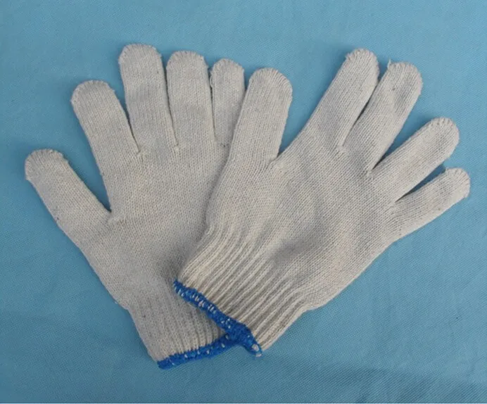 5 шт./лот хлопок рабочие перчатки на рабочем месте износостойкая Перчатки перчатки из грубой пряжи перчатки, свободный размер G0411