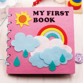 

20x20cm Mom Handmade My First Book Soft Felt Cloth Quiet Book Toys For Kids Early Learning Educational Felt DIY Material GPD8676