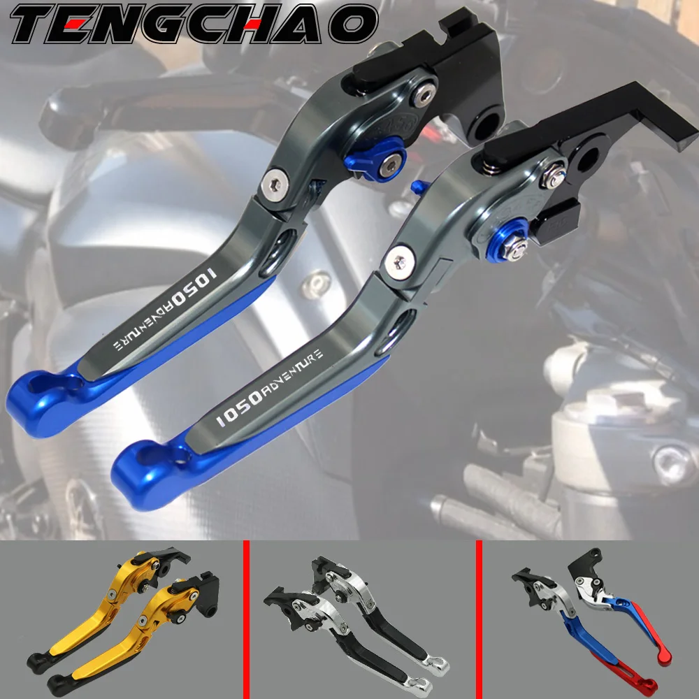 

Motorcycle Adjustable Folding Extendable Brake Clutch Lever For KTM 1050 ADVENTURE 1050 2015 2016 WITH LOGO