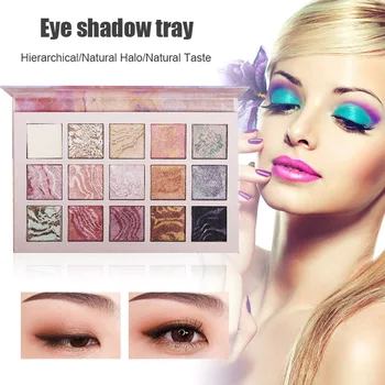 

Eyeshadow Palette 15 Colors Pork Belly Marble Waterproof Makeup Cosmetic for Women MH88