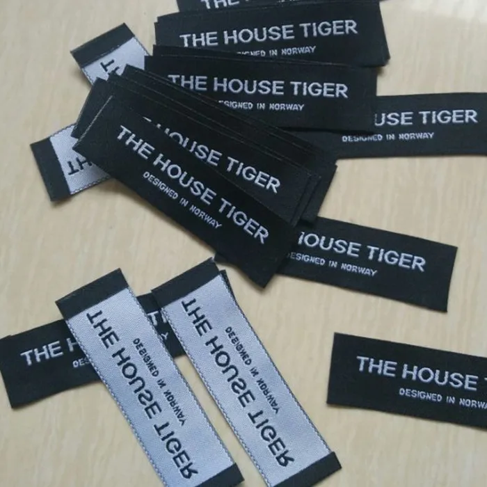 1000 pcs Custom product name black Damask polyester cloth woven label for shirt 7 * 2 cm | Дом и сад