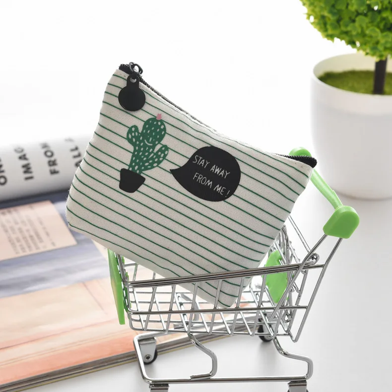 cosmetic organizer bag Cactus Cosmetic Bag Fashion Women Brand makeup bag