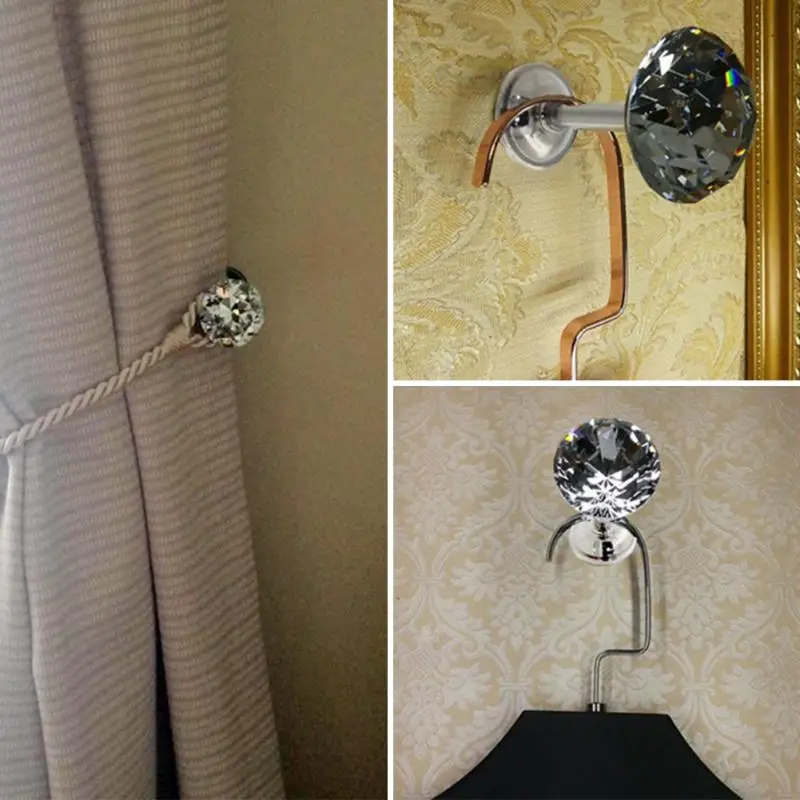 2 шт./компл. большие металлические хрустальный шар светящийся Занавес Держатель