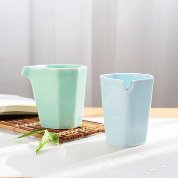 

280ML Brief Solid Color Ceramic Porcelain Cha Hai Fair Cup Office Kung Fu Tea Set Accessories Coffee Milk Mug Drinkware Gifts