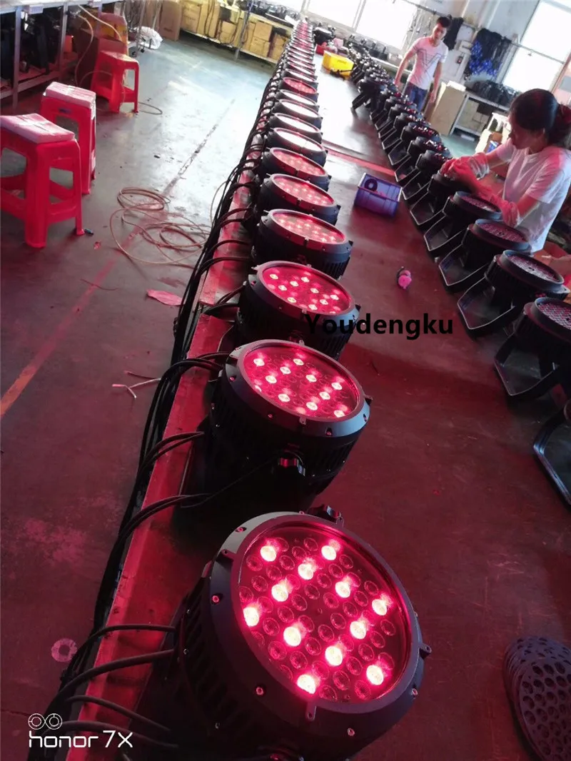 2018 new products led par stage outdoor 54*3w RGBWA waterproof led pars