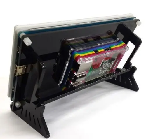 1 шт. " usb емкостный Сенсорный экран 800x480 ЖК-дисплей HDMI Raspberry Pi 2/b+ с кронштейном