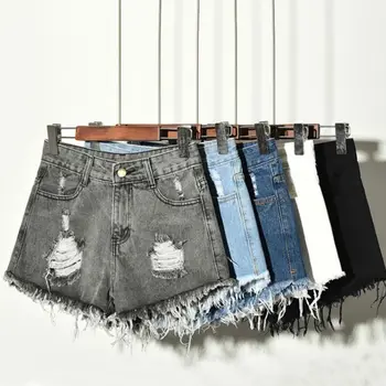 

2019 Sexy Women Summer Shorts Casual Style Woman Daily Ladies Sexy Denim Shorts Zipper Fly design losse Denim shorts