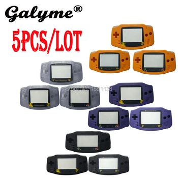 

5pcs/lot New Four Color Plastic Housing Shell Case Limited Lens Fit GameboyAdvance Repair Part Cover Boy Advance Color GBO DMG