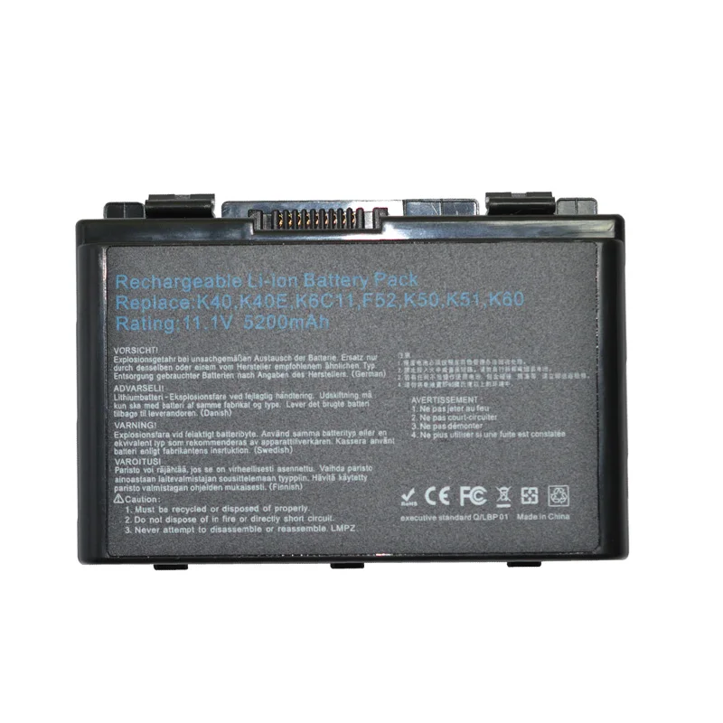 

Laptop Battery For Asus A32 F82 A32-F52 A32-F82 X5A X5E X70 X8A K40 K40in K50 K50in k50ij K50ab K42j K51 K60 K61 K70 P81