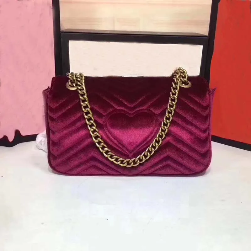 

AISAISI famous brand2018 fashionable real velvet luxury women's handbag women's shoulder bag