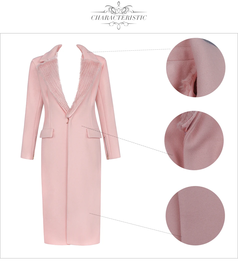 Adyce новое зимнее женское тонкое траншеи пальто сексуальное розовое с глубоким v-образным вырезом на пуговицах теплое пальто на молнии с длинным рукавом Макси Клубное пальто