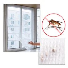 Fly Mosquito Window Net Mesh Screen Mosquito Mesh Curtain Protector Insect Bug Fly Mosquito Window Mesh Screen White 150 x 130cm
