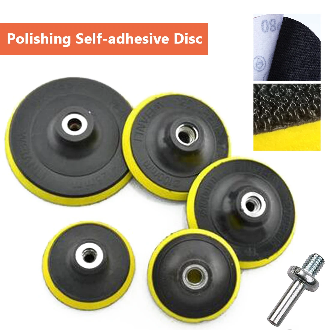 3"/4"/5"/6"/7" Angle Grinder Wheel Sander Paper Disc Backing Pad Car