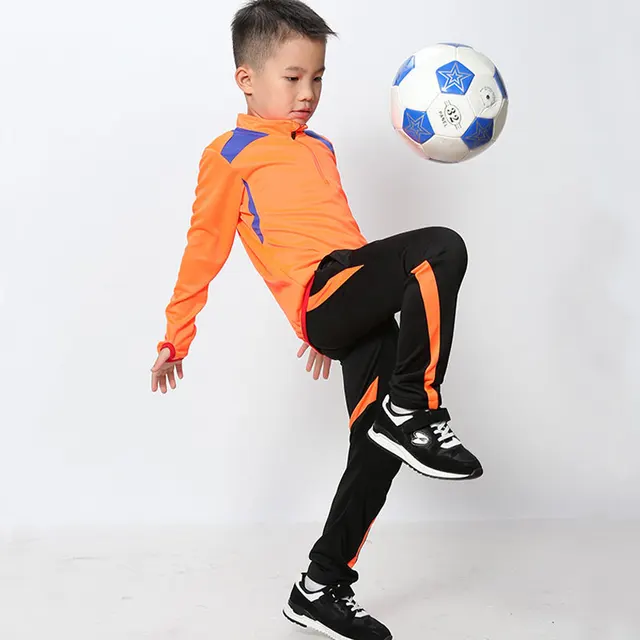 Kids Tracksuit Football Boys Soccer Training Suits Running Uniforms