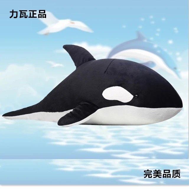 

big Killer whales toy stuffed whale toy doll black and white gift about 70cm