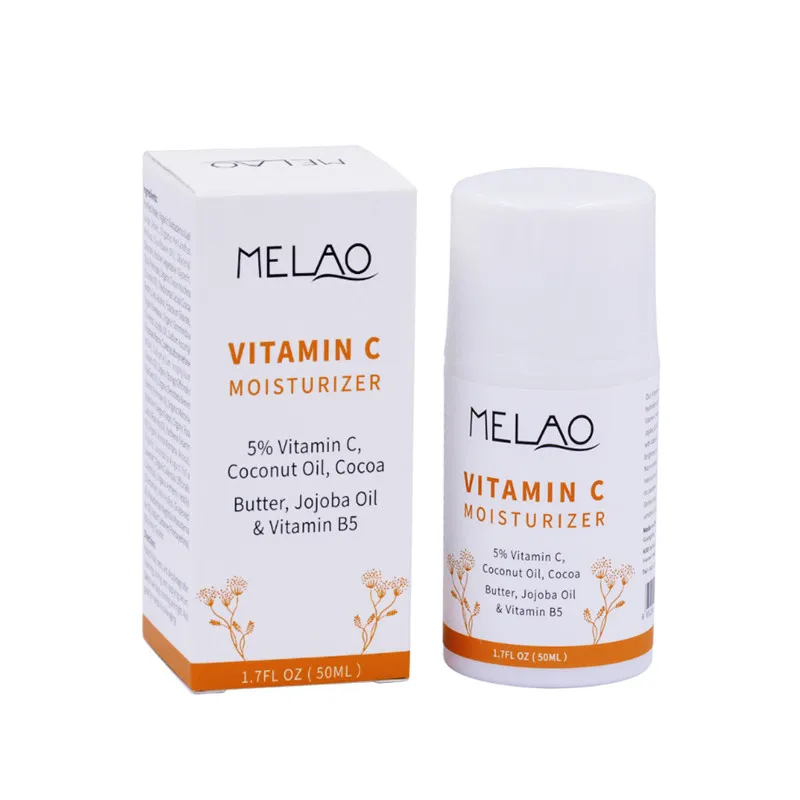 

MELAO 5% Vitamin C Face Moisturizer Cream Whitening Jojoba Oil & Vitamin B5 Deep Moisturizing Skin Whitening Face Cream 50g
