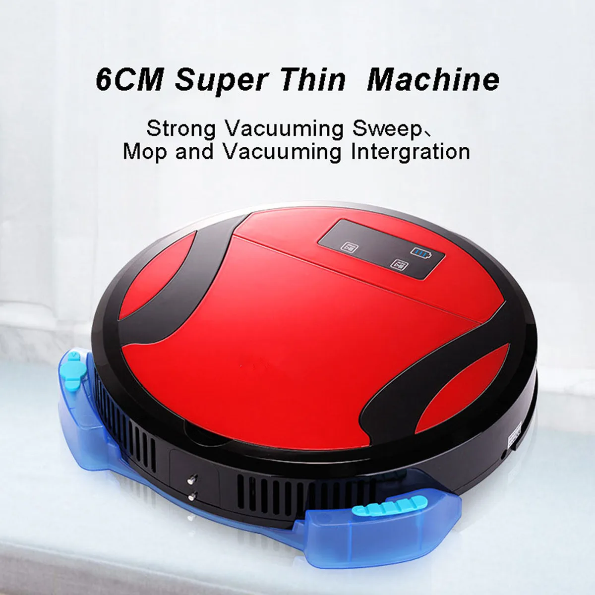 

2 Colors Smart Robotic Vacuum Cleaner Cordless Dry Wet Hard Floors Dust Sweeping Cleaning Mup Machine Supplies
