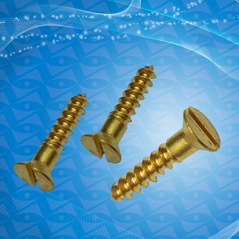 

M2 M3 M3.5 M4 M4.5 M5 brass high quality self-tapping screw slotted countersunk head bolt screws bolts