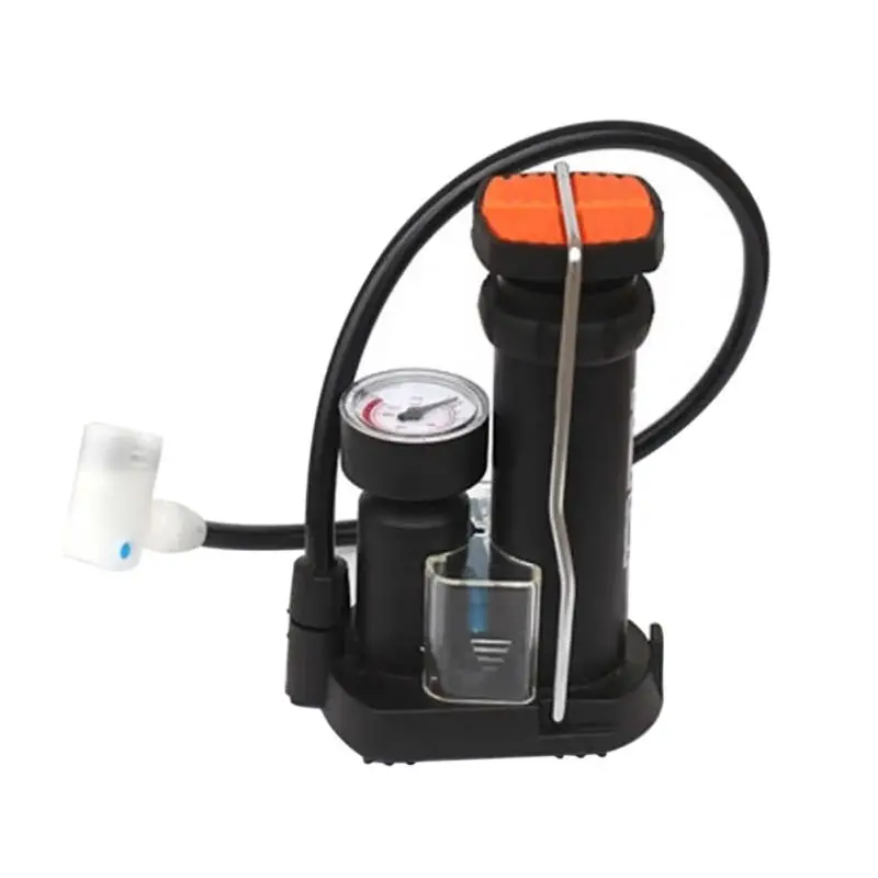 High pressure Bicycle Pump Cycling Pedal Straddling Inflator Road&Mountain Bike Mini Portable