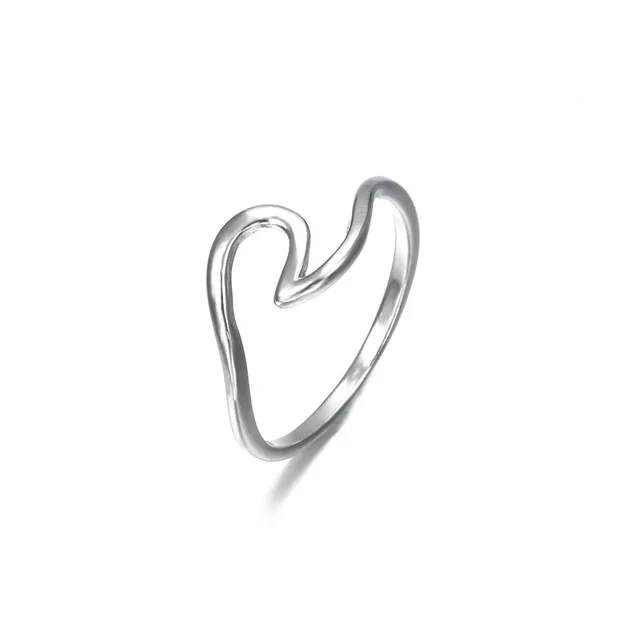 Mossovy Wave Alloy Silver Rings Charms Rose Gold Ring Wedding Rings for Women Fa Mossovy Wave Alloy Silver Rings Charms Rose Gold Ring Wedding Rings for Women Fa