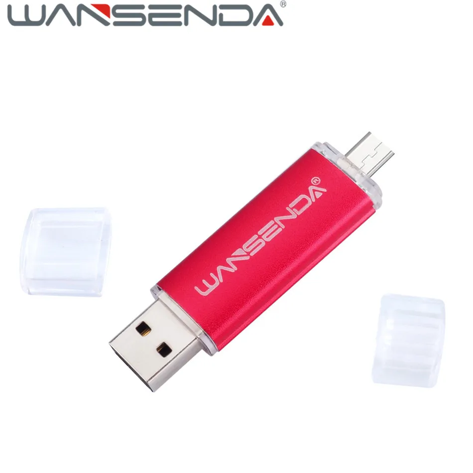 WANSENDA, OTG, Android, USB флеш-накопитель, Usb 2,0, флеш-накопитель, 256 ГБ, 128 ГБ, 64 ГБ, 32 ГБ, 16 ГБ, 8 ГБ, 4 Гб, флешка, карта памяти, 2 в 1, USB флешка
