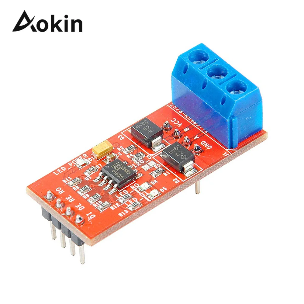 

MAX3485 Module TTL to RS485 Signal Module Microcontroller Development Overvoltage Protection 3.3V 5V For Arduino diy kit