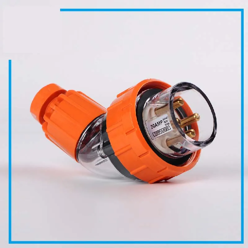 4pins 20a 56pa420 Bent Outdoor Waterproof Industry Plug