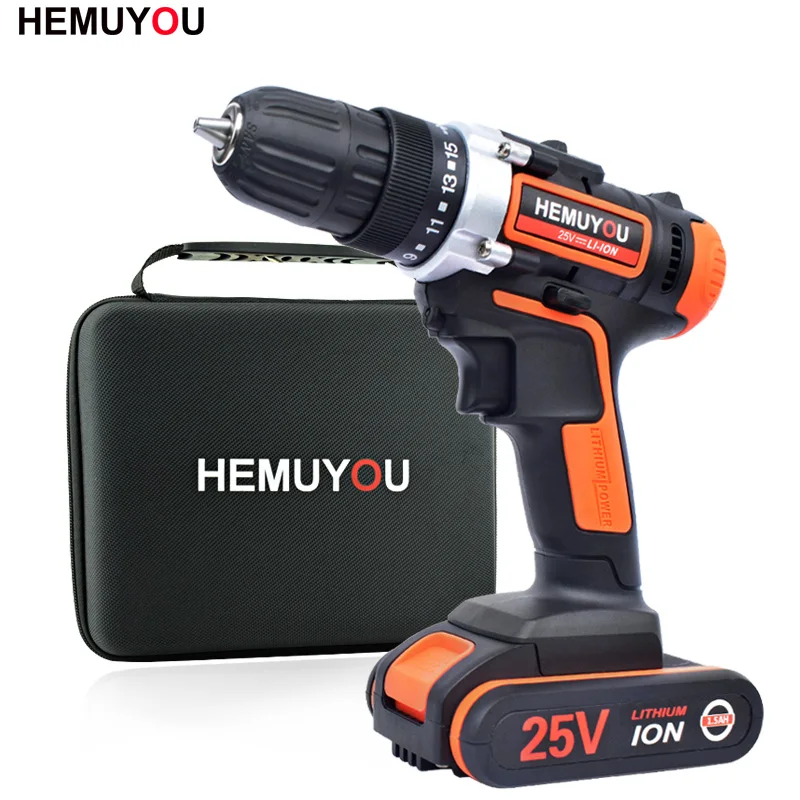 

25V Electric Drill Rechargeable Hand Drill Multi-Function Household Electric Screwdriver 2 Speed Power Tools