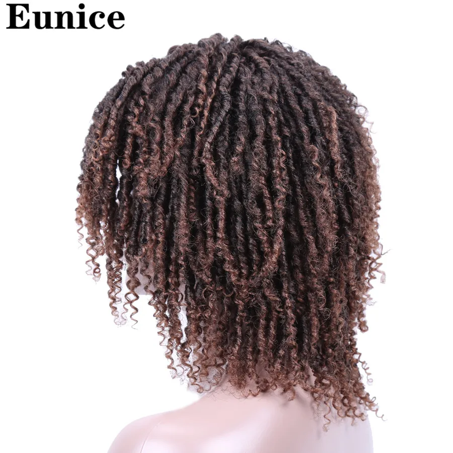 Короткие синтетические парики для женщин Eunice Hair 14 дюймов мягкие дреды парик из