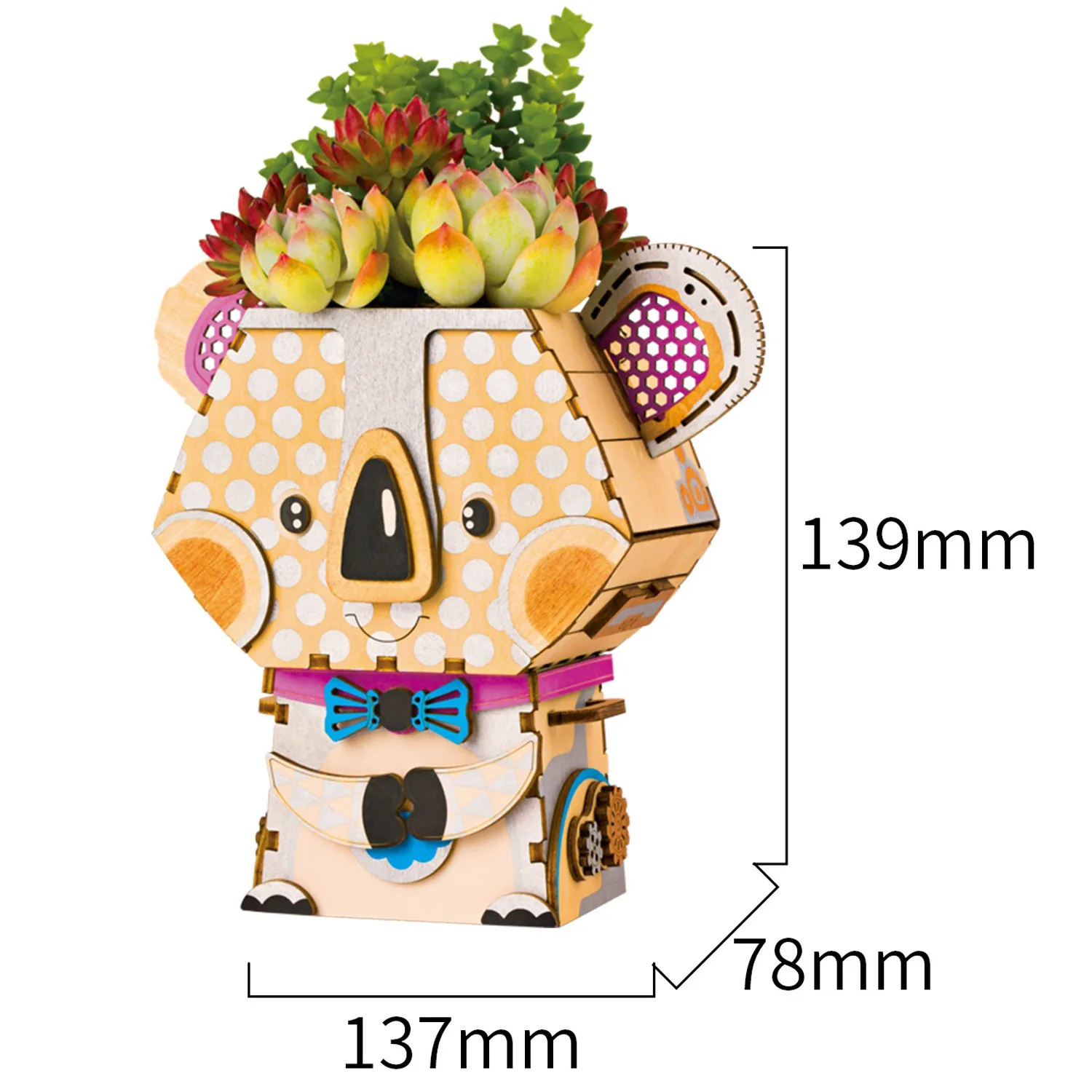 Robotime 3D деревянная игра-головоломка коала Креативный цветочный горшок коробка для хранения держатель ручки Модель Строительный комплект Детские игрушки для взрослых FT732