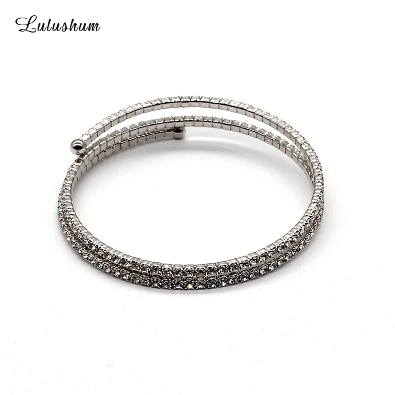 

SANYU 2019 New Style Round Fit Pandora Bracelet Temperament Bangles Pure Color Auden Drill Not Pure Silver Charm Bangles BR-1608