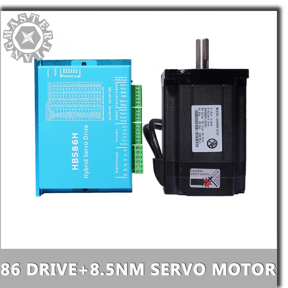 

Nema 34 Stepper Motor Driver Servo Motor 86HSE8.5N+HBS86H Closed-loop step motor 8.5N.m Nema 34 86 Hybrid closed loop 2-phase.