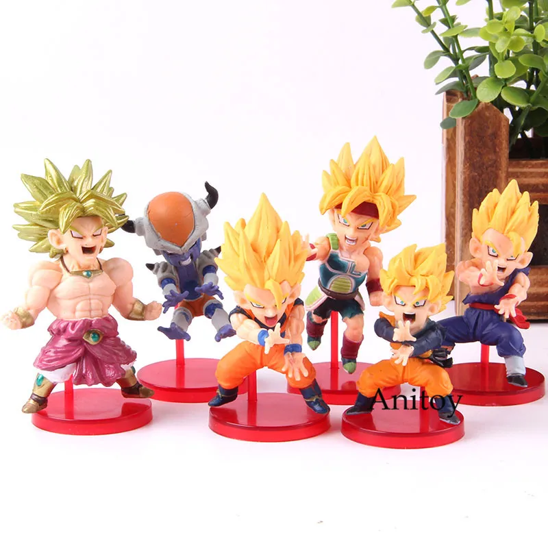 6pcs//set Dragon Ball Z World Collectable Figure WCF Doll BATTLE OF SAIYANS Vol.4