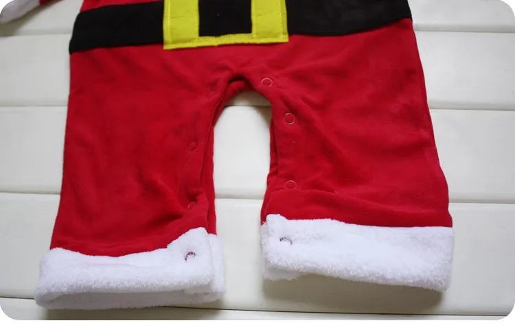 Новое поступление, Рождественский комплект одежды для малышей, Рождественский комбинезон+ шляпа/костюм Санта-Клауса для косплея