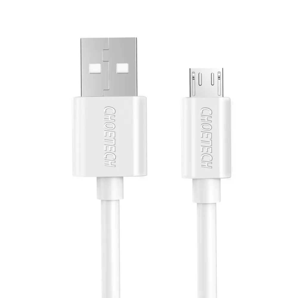 Choetech, 0,5 м, 1 м, Micro Usb кабель, 5 В, а, USB кабель для быстрой зарядки, TPE, кабели для мобильных телефонов, для Xiaomi, huawei, Android, телефонный кабель