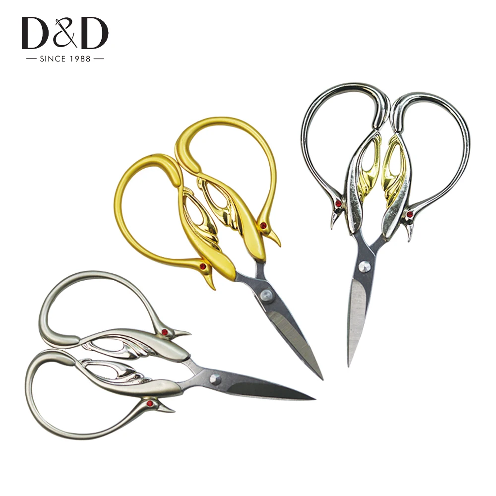 

D&D Vintage Tailor's Scissors for Needlework Stainless Steel Scissors for DIY Embroidery and Sewing Scissors Sewing Tool
