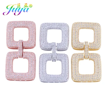 

Juya DIY Baroque Pearls Jewelry Clasps Handmade Fastener Closure Hook Clasps For Women Luxury Natural Stone Pearl Jewelry Making