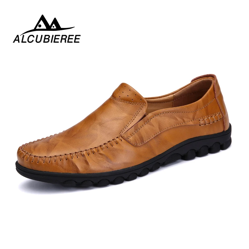 

Genuine Leather Sneakers Men Loafers Moccasins Fashion Causal Shoes Men Slip On Oxford Footwear Male Brand Designer High Quality