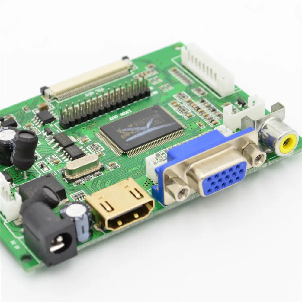 10.1Inch LCD Panel Display Screen HDMI+VGA+2AV Driver Board Controller Set Kit For Raspberry Pi  (3)