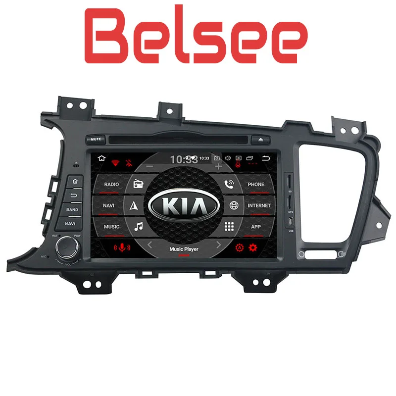 

Belsee 8 inch Touch Screen Radio for Kia K5 Optima Accessories 2011 2012 2013 Android 8.0 Head Unit DVD Multimedia Player 8 Core